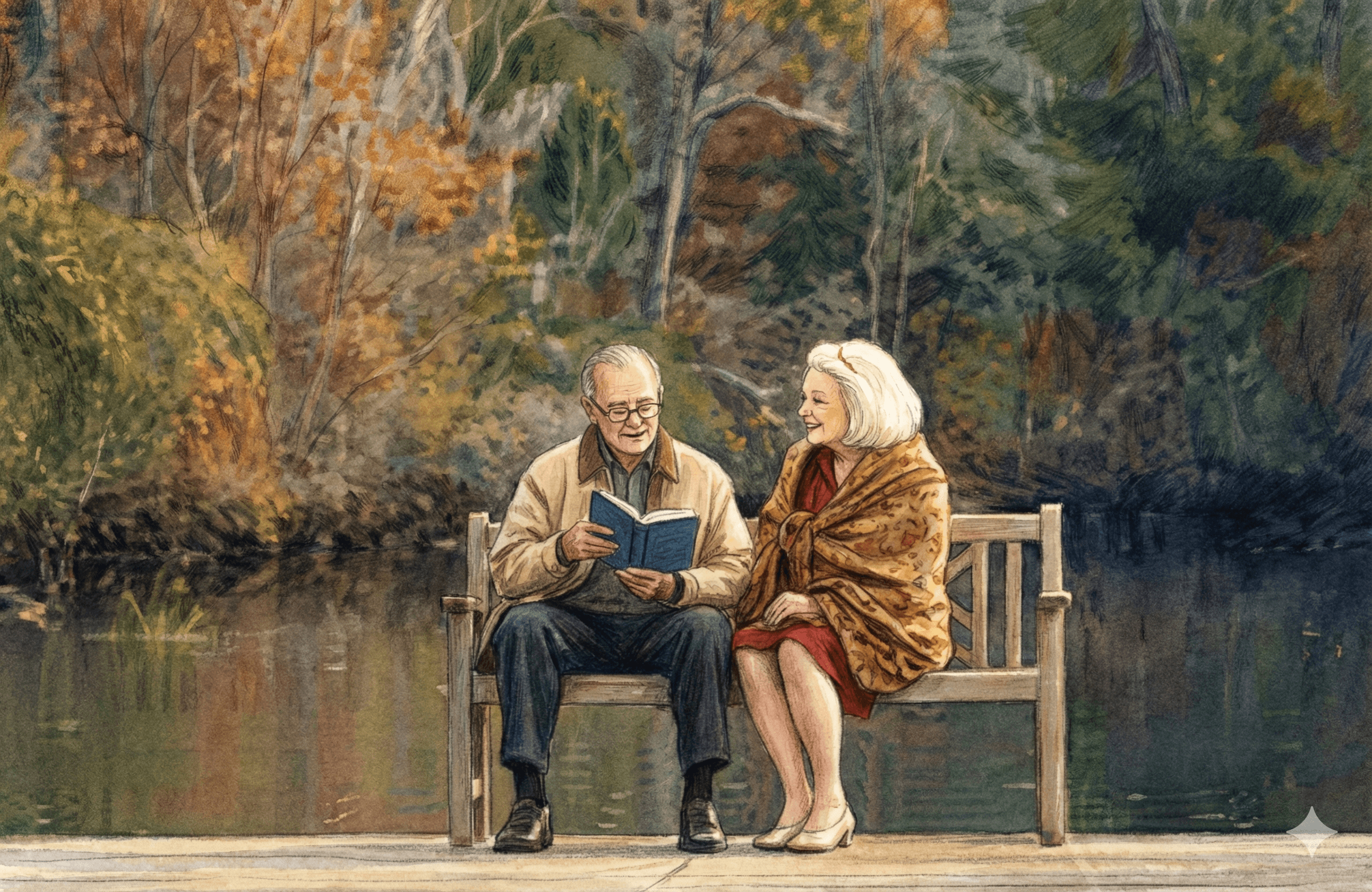 행복한 시니어 부부