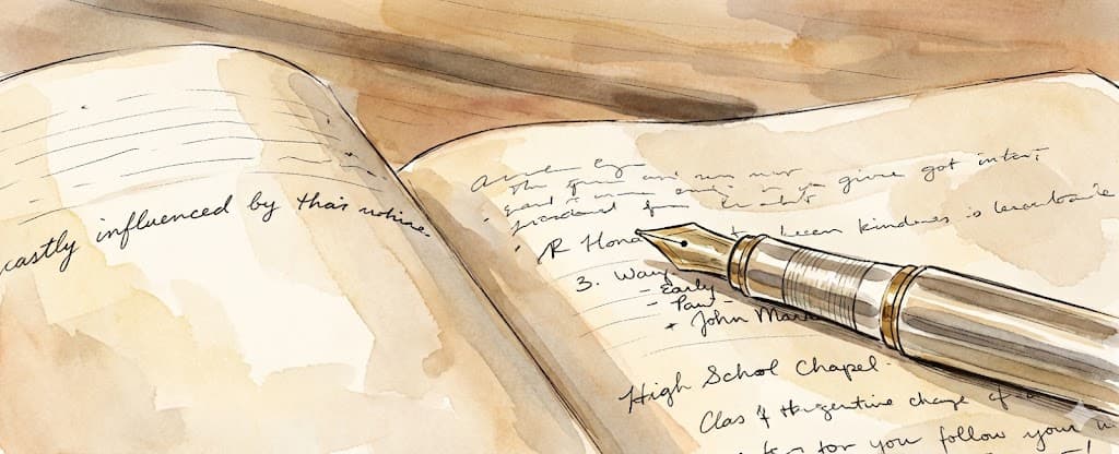 세심한 관찰과 기록 - 노트와 만년필